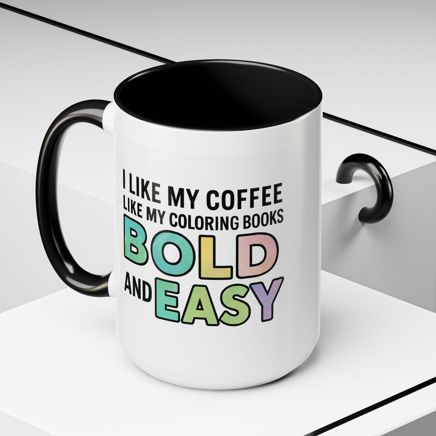 Bold and Easy Coloring Book Coffee Mug - 11 & 15 oz