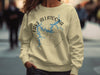 Light yellow sweatshirt with Lake Allatoona Georgia map and compass design.