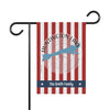 Huntington Lake California flag with red and white stripes, compass, and "The Smith Family" text.