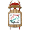 Sled ornament with "Merry Christmas from Douglas Lake" text and lake outline.
