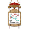 Sled ornament with red runners and "Merry Christmas from Salamonie Lake" text.