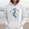 White hoodie with "Lake Sammamish Washington" text surrounding a blue lake outline.