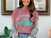 T-shirt with turquoise Lake Superior map graphic and compass rose design.