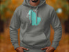 Grey hoodie with a teal Ossipee Lake graphic and "New Hampshire" text.