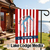 Lake Jacomo Missouri garden flag for The Smith Family.