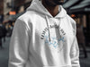 White hoodie with "LEWIS SMITH LAKE ALABAMA" text and a compass design.