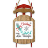 Sled ornament with "Merry Christmas FROM Lake Tobesofkee" and map graphic.
