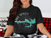 Black t-shirt with "Lake Spivey Georgia" and compass design.