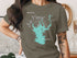 T-shirt with Lake Pleasant Arizona map and compass rose graphic.