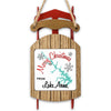 Wooden sled ornament with "Merry Christmas FROM Lake Anna" text and lake graphic.