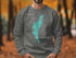 Gray sweatshirt with "Beautiful Long Pond Lake New Hampshire" text and lake outline.