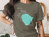T-shirt with Lake Mary, Minnesota map graphic and compass rose.