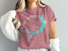 Lake Springfield Missouri map design centered on a pink t-shirt with compass.