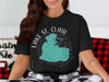 Black t-shirt with Lake St. Clair Michigan graphic and compass rose design.