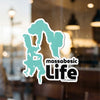 Massabesic Lake sticker with text "Massabesic Life" and copyright Lake Lodge Media LLC.