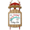 Wooden sled ornament with "Merry Christmas From Buckeye Lake" text.