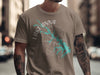 T-shirt featuring a Lake Anna Virginia map and compass design.