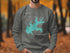 Crewneck sweatshirt with a map of Herd Parsons Lake, Tennessee.