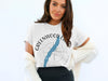 White t-shirt with Greenwood Lake, New Jersey text and compass design.