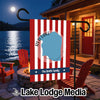 Garden flag with Red Lake, Minnesota map and "The Smith Family" text.