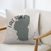 Pillow with Lake Tahoe map graphic and "Lake Tahoe California" text.