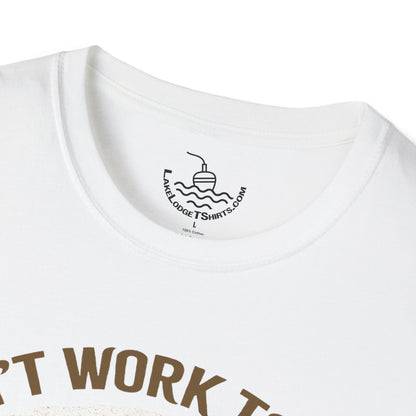 Can't Work Today My Arm Is In A Cast T-Shirt | Funny Fishing Shirt Sunset Design Gift for Anglers and Fisherman