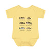 Bass Fish Cute Baby Infant Bodysuit Onesie | Smallmouth, Rock, Spotted, Striper, Largemouth Bass Cool Fishing Baby Onesie