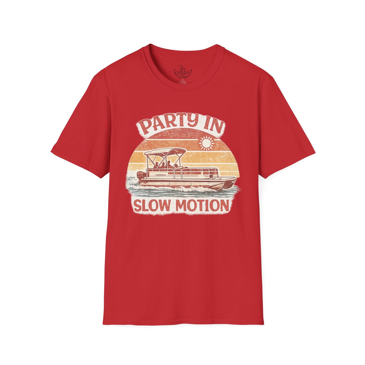 Lake Life Party in Slow Motion Motor Boatin ULTRA SOFT T-Shirt | Retro Shirt for Pontoon Boating Weekend Shirt Gift