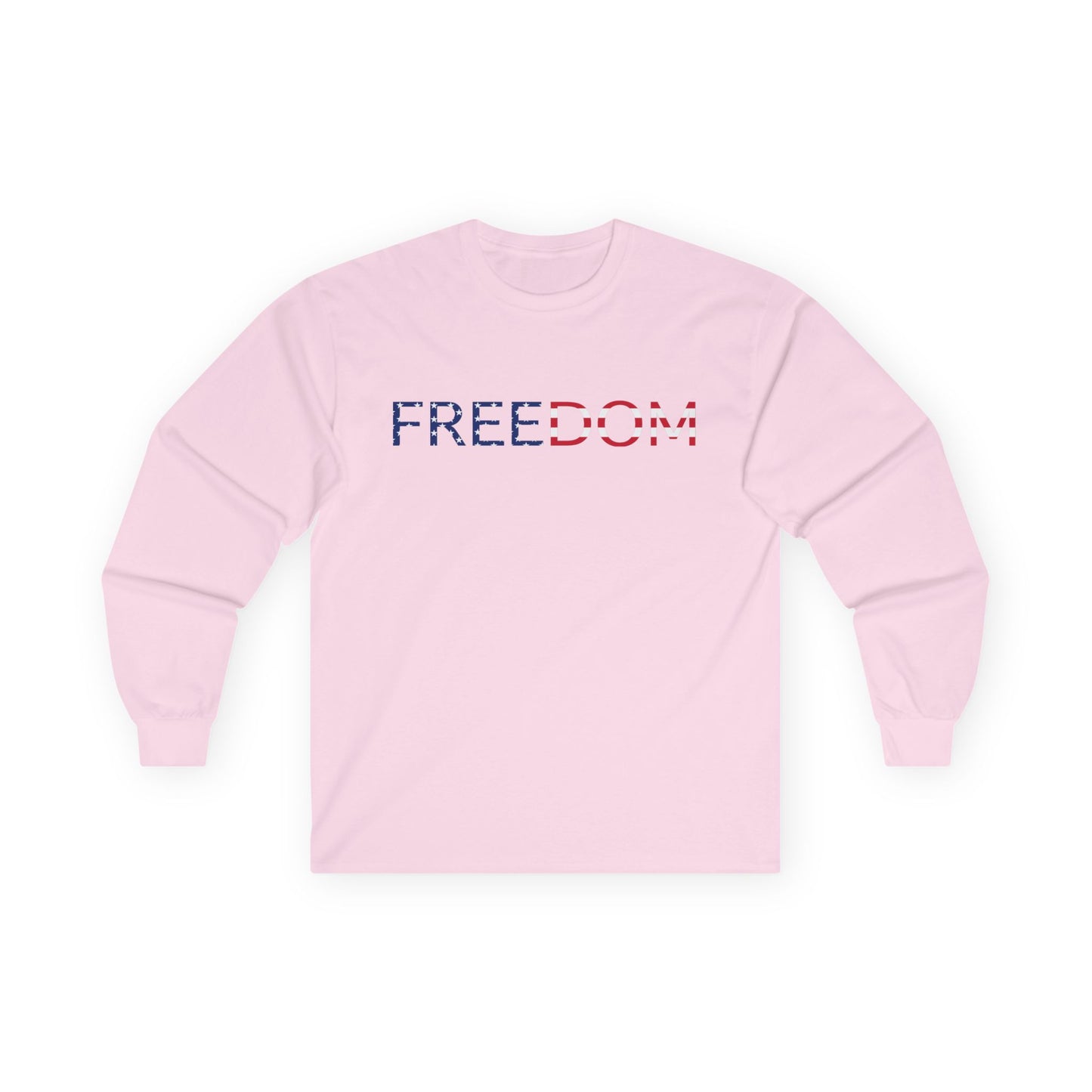 USA 250th Anniversary FREEDOM Long Sleeve Shirt | Front and Back Design | Patriotic July 4th Bald Eagle American Flag
