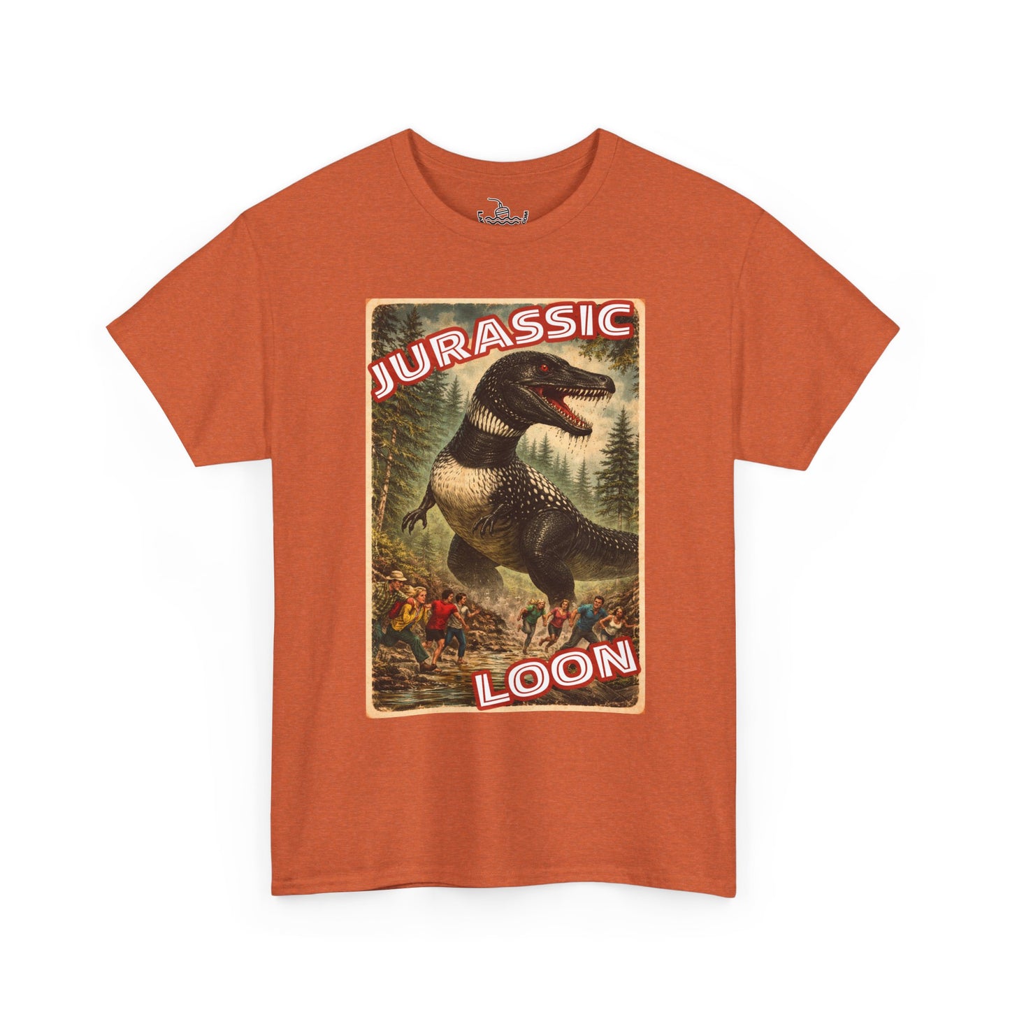Jurassic Loon Funny Canadian Bird Shirt | Dinosaur Monster Attack | Great for both Birdwatchers and Sci-fi fans