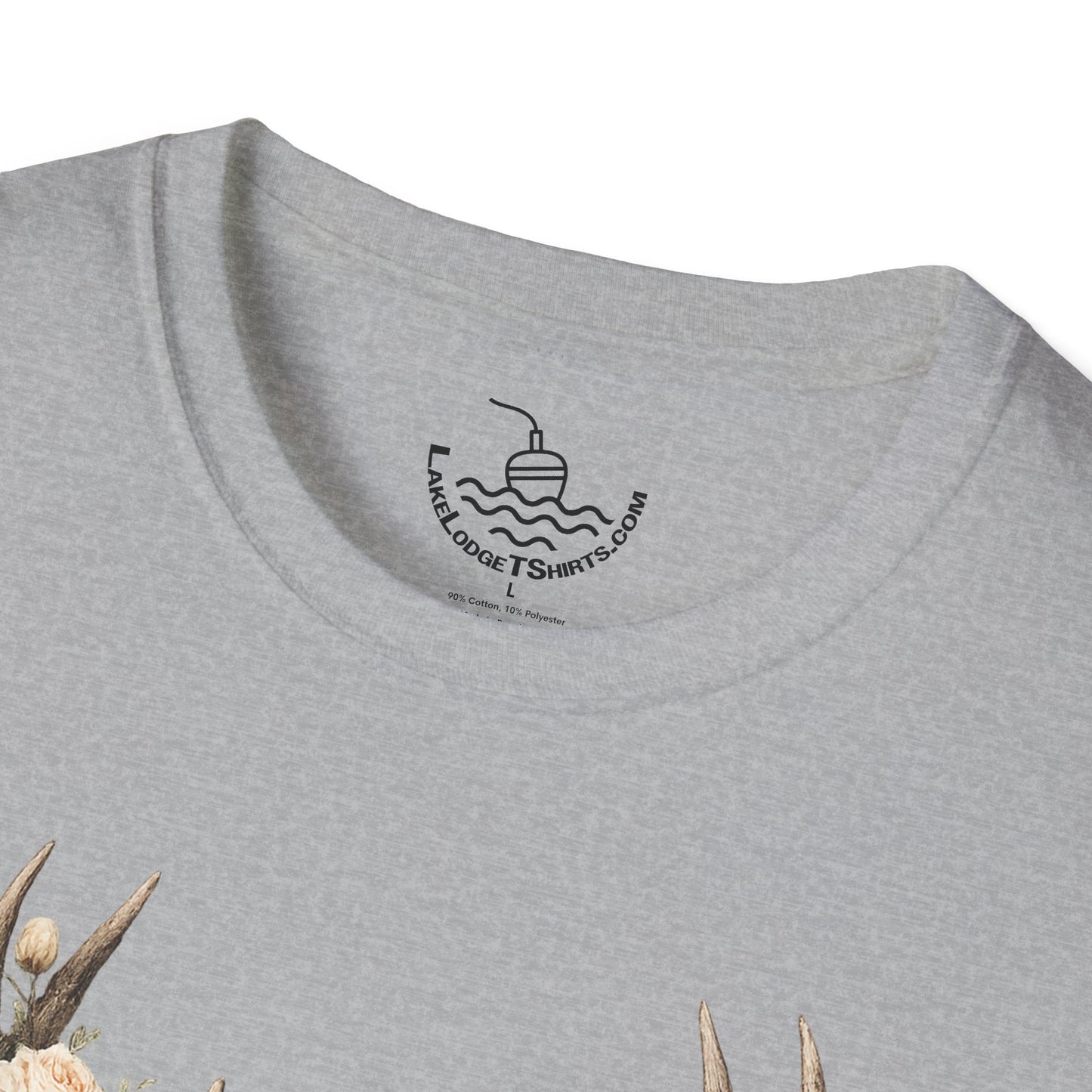 Fear Not Isaiah 41:10 Christian Bible Verse Shirt, Floor Deer Buck Antlers Design, Faith and Religious Gift, Scripture Shirt