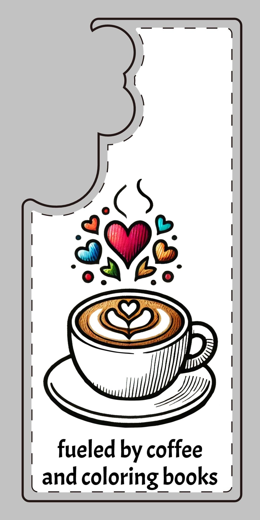 Cute Coffee Lover Silicone Phone Case - Fueled by Coffee & Coloring Books