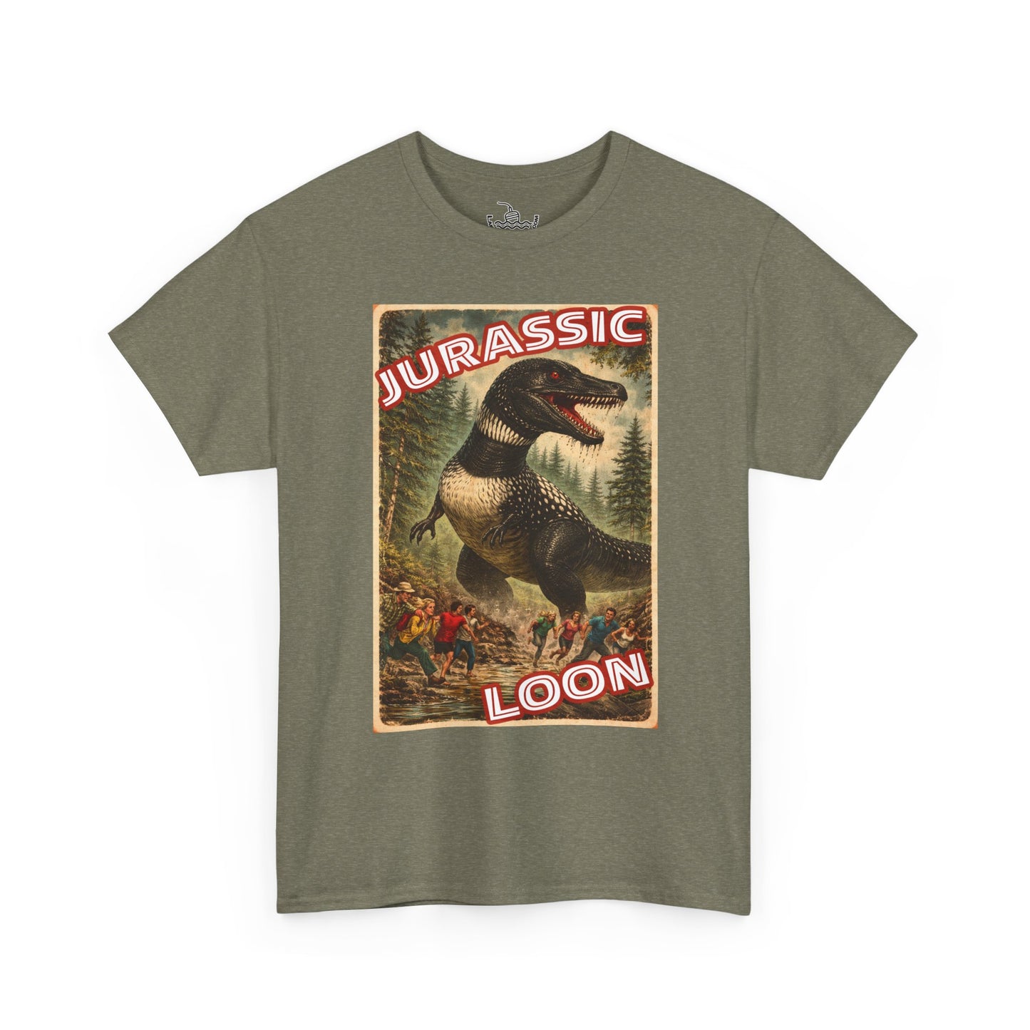 Jurassic Loon Funny Canadian Bird Shirt | Dinosaur Monster Attack | Great for both Birdwatchers and Sci-fi fans