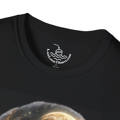 Howling Wolves Vintage 90s Howl at the Moon ULTRA SOFT Shirt, Retro Wolf Tee, Galaxy, Night Predator Hunting Grey Wolf Shirt