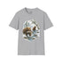 Kodiak Winter Brown Bear Fishing T-Shirt | Wildlife Salmon Catch Nature Lover Tee | Rustic Forest Animal Art Gift Shirt