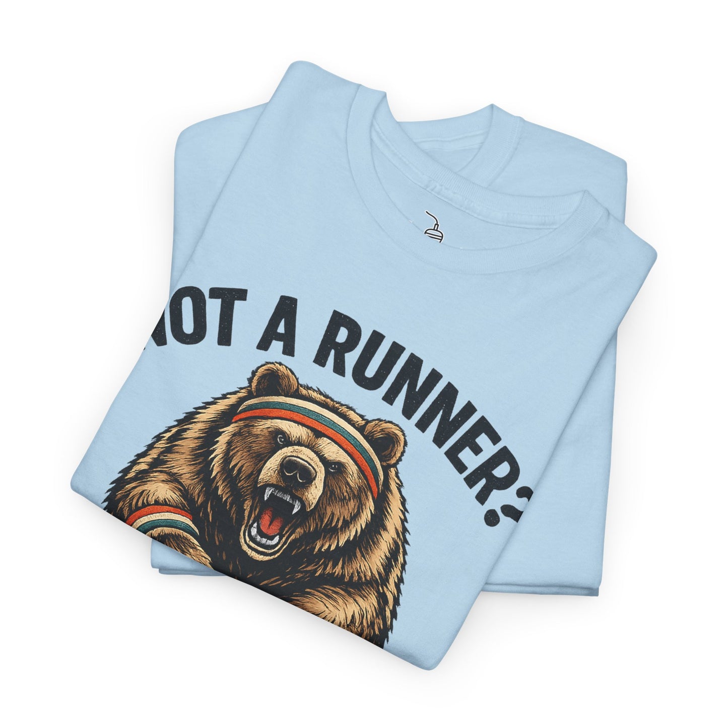 Running Shirt Kodiak Bear Not a Runner Now You Are Tee | Funny Tee for 5k and 10k Races | Walking Aerobics Workout Shirt