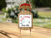 Sled ornament with "Merry Christmas From Norris Lake" text and lake graphic.
