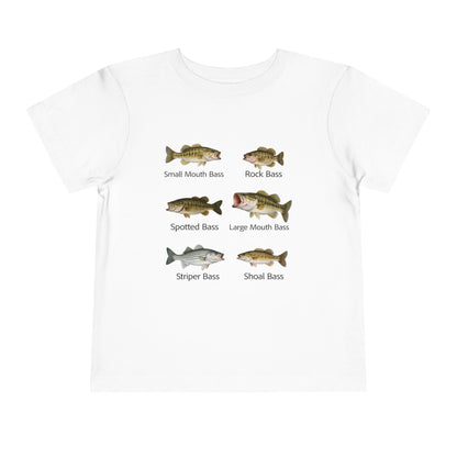 Bass Fish Cute Kids Shirt | Smallmouth, Rock, Spotted, Striper, Largemouth Bass Hipster Fishing Shirt