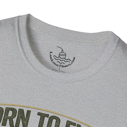 Born to Fish Forced to Work Shirt, Funny Fishing Tee, Fisherman Angler Funny Shirt, Father's Day, Grandpa, New Job Gift