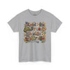USA 250th Anniversary Land of the Free Because of the Brave T-Shirt | Patriotic Fourth of July Scrapbook Collage Design