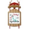 Sled ornament with "Merry Christmas from High Rock Lake" and a lake outline.