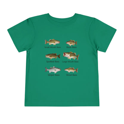 Bass Fish Cute Kids Shirt | Smallmouth, Rock, Spotted, Striper, Largemouth Bass Hipster Fishing Shirt