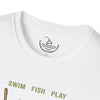 Lake Life T-Shirt | Boat Oars Life Preserver Anchor Letters Rustic Design | Fishing Water Skiing Gift Tee