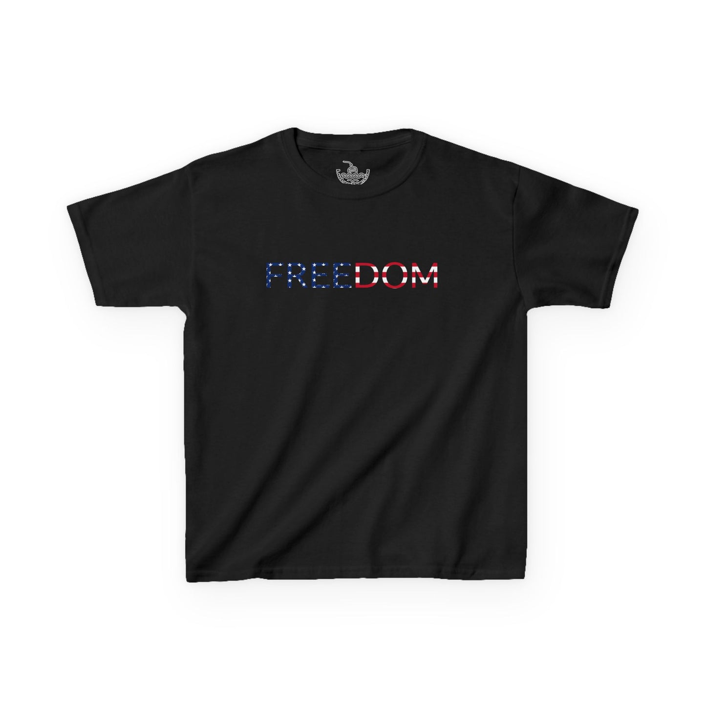 USA Youth 250th Anniversary FREEDOM Kids Shirt | Front and Back Design | Patriotic Fourth of July Bald Eagle American Flag