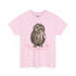 Wet Owl Coquette French Owlette Cute Pink Baby Owl Shirt, Hiking Wildlife T-Shirt, Screech Hoot Owl Bird Watching Shirt