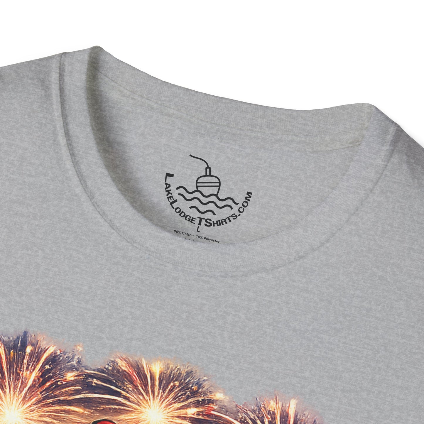 Patriotic Fishing Bass Merica Tastes Like Freedom Ice Cream T-Shirt | Fourth of July Shirt | God Bless America Gift Anglers
