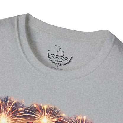 Patriotic Fishing Bass Merica Tastes Like Freedom Ice Cream T-Shirt | Fourth of July Shirt | God Bless America Gift Anglers