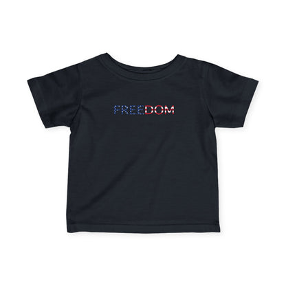 USA Infant Tee 250th Anniversary FREEDOM Baby Shirt | Front and Back Design | Patriotic Fourth July Bald Eagle American Flag