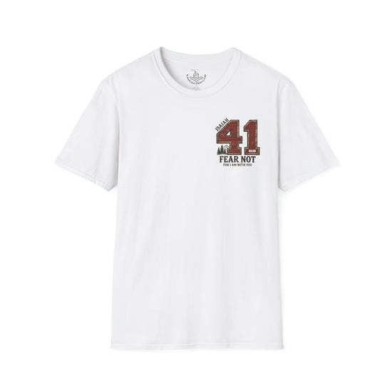 Isaiah 41:10 Fear Not For I am With You Bible Verse Scripture T-Shirt | Sports Jersey | Baptism Gift Rustic Mountain Retro