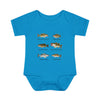 Bass Fish Cute Baby Infant Bodysuit Onesie | Smallmouth, Rock, Spotted, Striper, Largemouth Bass Cool Fishing Baby Onesie